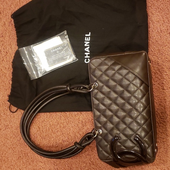 Chanel Cambon Bowling  Shoulder Bag Brown....like new - Picture 10 of 10